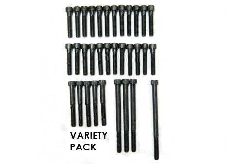 Escape Climbing 34 Bolt Variety Pack | Durable Hardware for Rock Climbing Holds | Features a 3/8-16 Socket Cap Screw | Includes 2” 3” 4” and 5” Bolts | Designed for Indoor Use