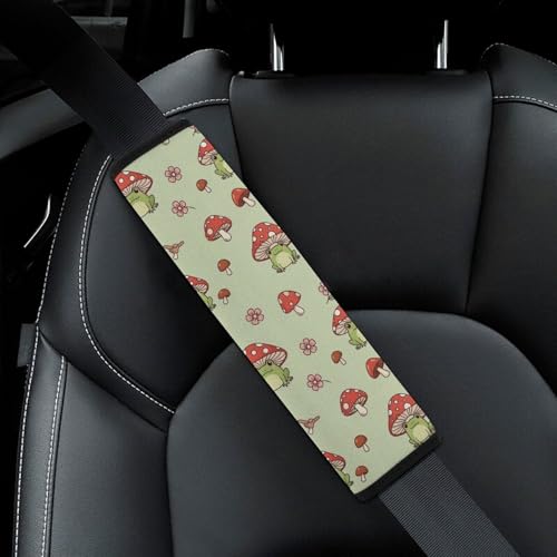 2PCS Breathable Car Seat Belt Pad for Elderly Support, Stroller Pushchair High Chair, Cute Frog Seat Belt Cushion, Anti-Slip Pad - color: Pattern 886