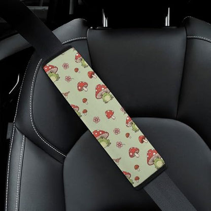 2PCS Breathable Car Seat Belt Pad for Elderly Support, Stroller Pushchair High Chair, Cute Frog Seat Belt Cushion, Anti-Slip Pad - color: Pattern 886