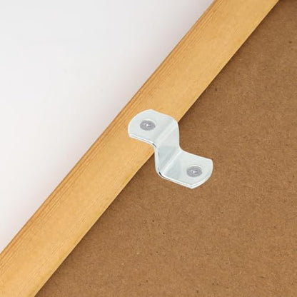 Offset Clips for Picture Framing, Z-Shape Canvas Mounting Clips with Mounting Hole, with Screws (20pcs, 14mm) - size: 14 mm