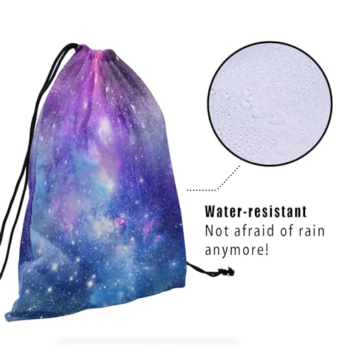 Gymnastics Grip Bag for Gymnasts Gymnastic Drawstring Bag Gym Athlete Bag - color: Purple Galaxy, size: 9.25" x 12" (Pack of 1)
