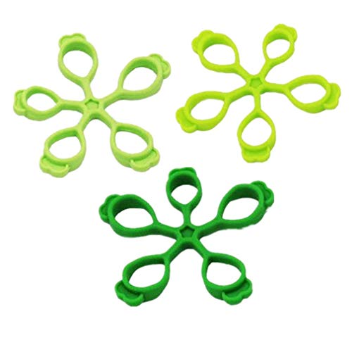 3PCS Finger Stretcher Resistance Bands Strength Trainer for Forearm Exercise Guitar Finger Strengtheners Rock Climbing 6.6 8.8 11 Pounds - color: style 2-1