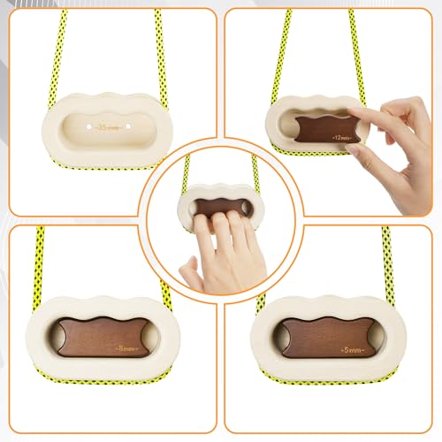 Hangboard for Rock Climbing,Climbing Training Board for Indoor and Outdoor Use - size: S（‎8.35 x 5.31 x 3.98 inches）