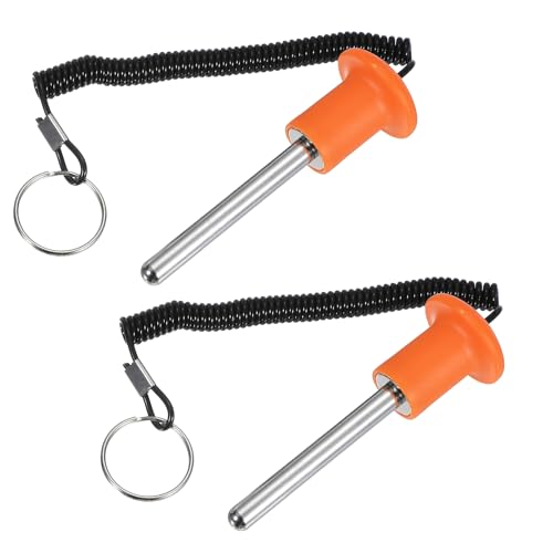 Gym Pin Weight Stack Pin Strength Training Lifting Equipment Replacement with Pull Rope Fitting for Home Gym - color: Orange, size: 0.4 x 3.1 Inch