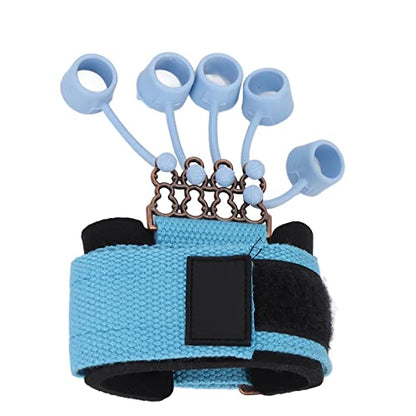 TARSHYRY Finger Strengthener, Silicone Finger Exerciser with Adjustable Wrist Strap, 6 Resistance Levels for Fingers Flexion Extension Training, Hand Grip Strength Trainer for Rock - color: #612
