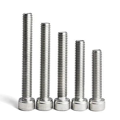 M6 x 30/35/ 40/45/ 50mm Socket Head Screws M6 Bolts 304 Stainless Steel Machine Metric Hex Socket Screw, 50PCS - size: M6 x 30/35/40/45/50mm