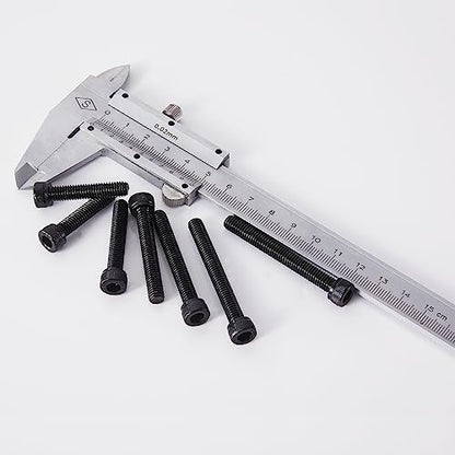 M6 x 60mm 65mm 70mm 75mm 80mm Hex Socket Head Cap Screws Bolts, 12.9 Grade Alloy Steel, Black Oxide Finish, Metric Allen Drive, Fully Threaded, Assortment Kit 25Pcs - size: Socket M6x60-80mm