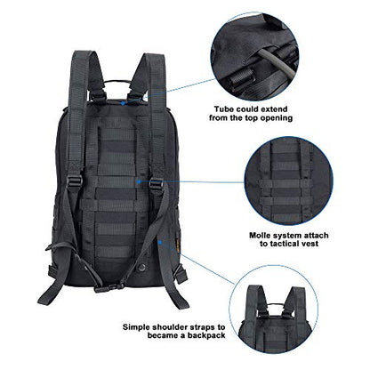 EXCELLENT ELITE SPANKER Outdoor Hydration Backpack Bundle Packs Water Bladder Carrier for 3L Water Bladder - color: Black