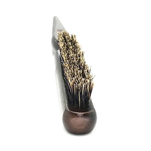 Boar Bristle Style Softness and Shine Teasing Brush with Rat Tail Handle for Edge Control Back Brushing and Combing Smoothing Create Volume Slicking Hair Back Into Bun or Ponytail (GT-3B) - size: GT-3B