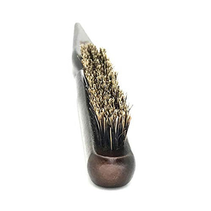 Boar Bristle Style Softness and Shine Teasing Brush with Rat Tail Handle for Edge Control Back Brushing and Combing Smoothing Create Volume Slicking Hair Back Into Bun or Ponytail (GT-3B) - size: GT-3B