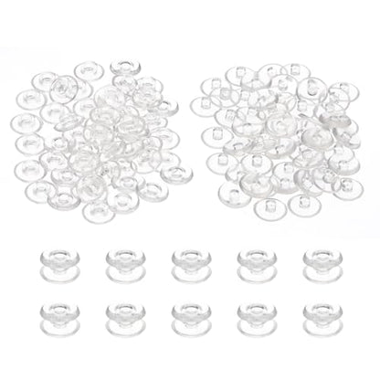 PATIKIL M5x2.5mm Plastic Binding Post, 50 Sets Plastic Chicago Screws Binding Screw Rivet Post Press-on Buckle for Leather Scrapbook Photo Albums, Transparent - color: Transparent, size: M5x2.5mm