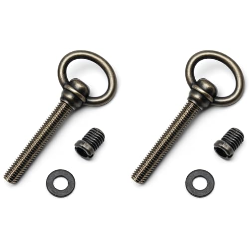 2 PCS Swivel Mirror Mounting Bolt M8 Antique Brass Mirror Frame Screws for Retro Rotating Mirrors (Screw Lenght: 50 mm / 1.97") - size: M8*60