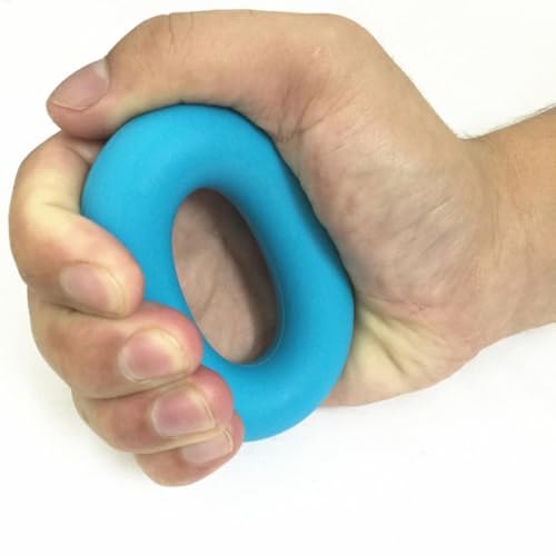 Garneck 3pcs Hand Grip Trainer Set Silicone Finger Forearm Wrist Exercisers 30, 40, 50 Pounds Resistance for Strength Training and Improving Malleability Anytime and Anywhere