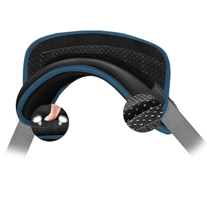 ZINZ Universal Shoulder Pad with Ultra Thick Cushion for Bag Luggage Bag Crossbody, Plus Long & Anti-Slip & Breathable,Black-Blue Edge - color: Black-blue Edge