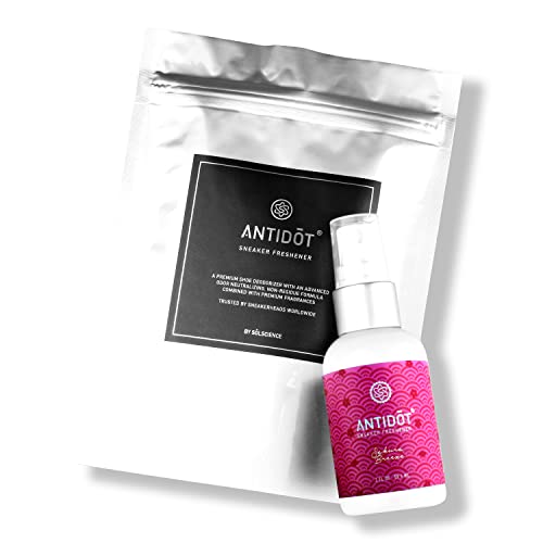 Shoe Deodorizer for Sneakerheads by ANTIDOT - Advanced Shoe Freshener Spray Collection | Shoe Odor Neutralizing Formula (Sakura Breeze) - color: New: Sakura Breeze, size: Single