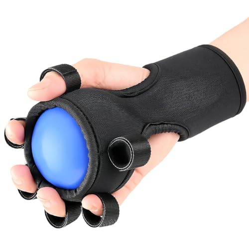 Hand Exercise Balls Finger Muscle Trainer Ball | Hand Training Tool for Weightlifting Office Rock Climbing Home Fitness Gym Outdoor Workout - color: Blue