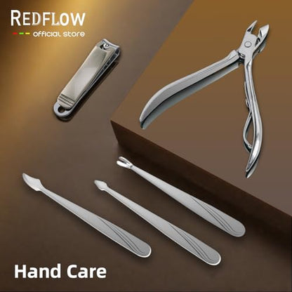 Manicure Set 11 in 1 Stainless Steel Nail Clippers for Men，Manicure Kit for Women，Nail Grooming Kit，Nail Clipper Set，Personal Care Tools（Champagne Colour） - color: Champagne Colour