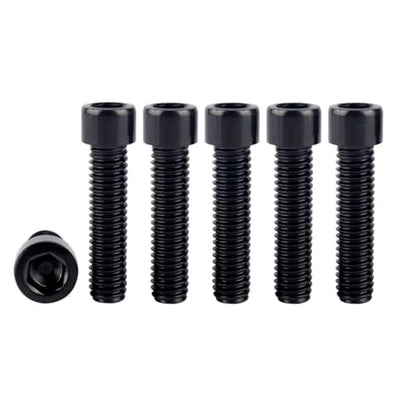 6Pcs Bike Screws M6x10 12 16 18 20 25 30 35mm Stainless Steel Socket Head Cap Allen Hex Bolt (Black, M6 x30mm) - color: Black, size: M6 x30mm