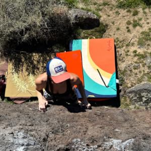 Asana Rock Star - Supplemental Bouldering Crash Pad - Sit Start Bouldering Mat, Climbing Crash Pad Gap Cover, Sport Mat & Essential Bouldering Gear (36" x 23" x 1") Made in USA