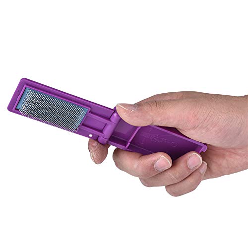 Dance Shoes Brush, Cleaner Suede Sole Wood Cleaning Dancing Shoe Footwear Ballroom Brushes Light Weight Care Tangos Portable Foldable Polishing Multifunction Boot Bristles Polish Applicator - color: Purple