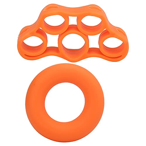 RiToEasysports Finger Trainer Hand Strengthener Finger Exercise Stretcher Exerciser Band Silicone Washable for Wrist Flexibility Hand Strength Guitarist Musician
