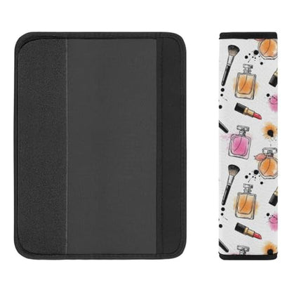 2 Pack Universal Fit Car Seat Belt Pad for Adult Use, All Vehicles, Perfume Lipstick Seat Belt Covers Cushion, Anti-Slip Pad - color: Pattern 395
