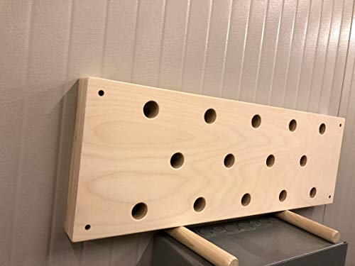 12"x34" Horizontal Climbing Pegboard