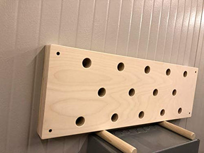 12"x34" Horizontal Climbing Pegboard