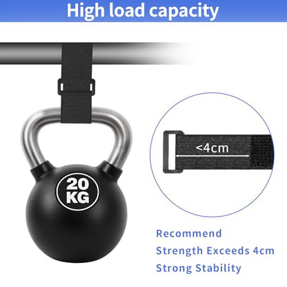 1.5In x 20Ft Cinch Straps Nylon Heavy Duty with 25 Buckles, Cut to Length, Black Hook and Loop Straps, Reusable Long Cable Ties for Storage and Cord Organizer - size: 1.5In x20Ft Black