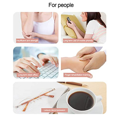 2pcs Silicone Finger Stretcher, Portable Elastic Hand Resistance Bands, Strengthener for Grip Strength Training, Gentle Hand Exerciser for Office & Travel (Dark Green + Black)