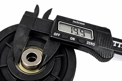 Tech Team Replacement Pulley for Home Gym Fitness Machines, 2 Pulleys, 90mm / 3.5" Heavy Duty Cable Pulley Wheel with Bearing, Weight Machines & Exercise Cable Systems, 939