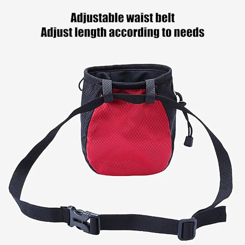 Chalk Bag Lightweight Leakproof Adjustable Pouch | Outdoor Bouldering Chalk Pouch for Outdoor Weight Lifting Training Mountaineering Climber Athlete Instructor