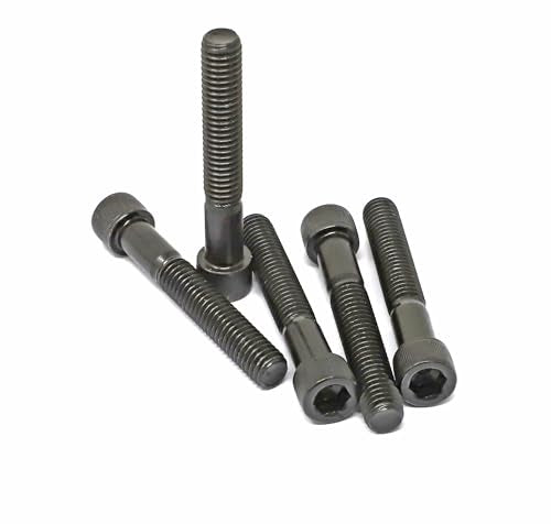 iexcell 5 Pcs 3/8-16 x 2-1/2" Partially Threaded Alloy Steel 12.9 Grade Hex Socket Head Cap Screws Bolts Kit, Black Oxide Finish - size: 3/8-16 x 2-1/2" ( Partially Threaded )