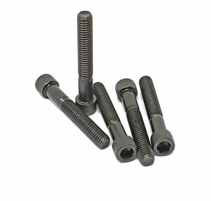 iexcell 5 Pcs 3/8-16 x 2-1/2" Partially Threaded Alloy Steel 12.9 Grade Hex Socket Head Cap Screws Bolts Kit, Black Oxide Finish - size: 3/8-16 x 2-1/2" ( Partially Threaded )