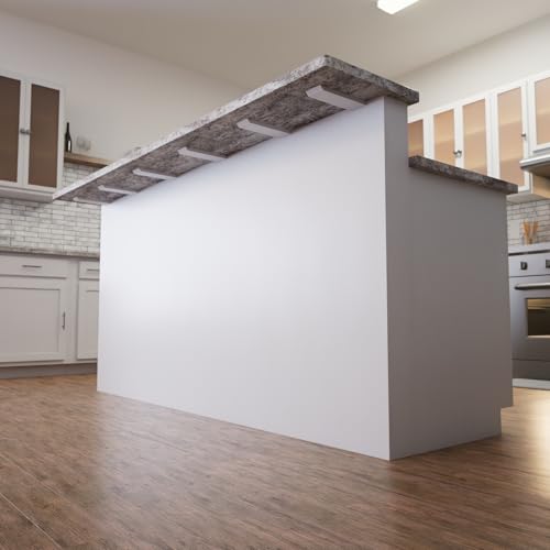 The Original Granite Bracket Countertop Support L-Bracket (A36 Cold Roll Steel - White, 24 Inches) - size: 24 Inches, style: A36 Cold Roll Steel - White