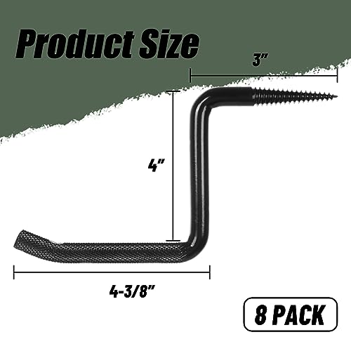 Highwild 4-Inch Screw-in Tree Step Blinds Step Up Climbing Tree - Pack of 8 | 800 LBS Rated Anti-Slip Climbing Steps with Sharp Self-Tapping Threads and Knurled Grip for Hunting