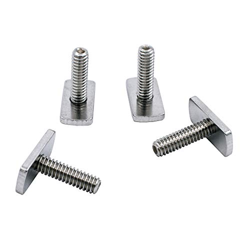 YYST 1/4 Inch - 20 Threads Kayak Rail/Track Screws & Track Nuts T Bolt Hardware Gear Mounting Replacement Kit for Kayaks Canoes Boats Rails