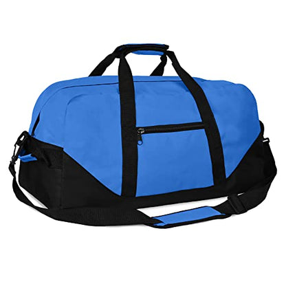 21" Large Duffle Bag with Adjustable Strap - color: Royal Blue