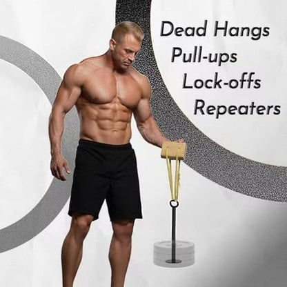 Portable Hangboard | Portable Arm Workout & Pull-up Training Board - Compact Fingerboard Grip Trainer - for Rock Climbers Home Gym Indoor Doorway Wall Outdoor Bouldering Pull Up Workout