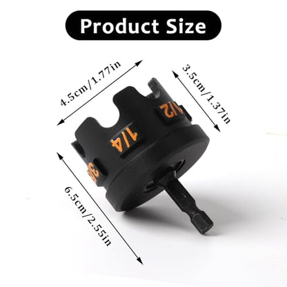 Nut Zipper Drill Attachment for Fast Nut and Bolt Removal, Aluminium Alloy Hex Shank Nut Driver for 1/4", 3/8", and 1/2" Threaded Rods,Fast Nut and Bolt Removal for Conduit Racks,Strut Systems 1 piece
