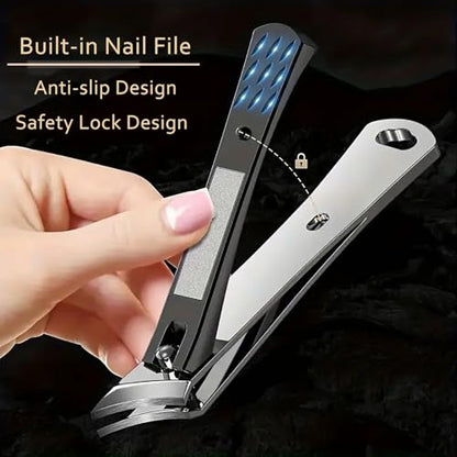 Toenail Clipper for Senior Nail Clipper for Men Women Toenail Clippers for Ingrown Nails Removal Set Thick Nail Cutter Toe Nails Clipper Kit (A-2)