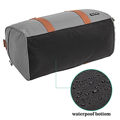 Sports Gym Bag with Shoe Compartment&Wet Pocket,Travel Duffel bag,Weekend Bag,Workout Bag Suitable for Men and Women - color: grey