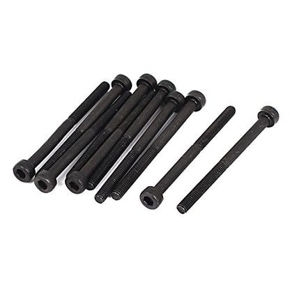uxcell M3x40mm 12.9 Alloy Steel Hex Socket Screws Partially Threaded Bolt Black 10Pcs - size: M3x40mm