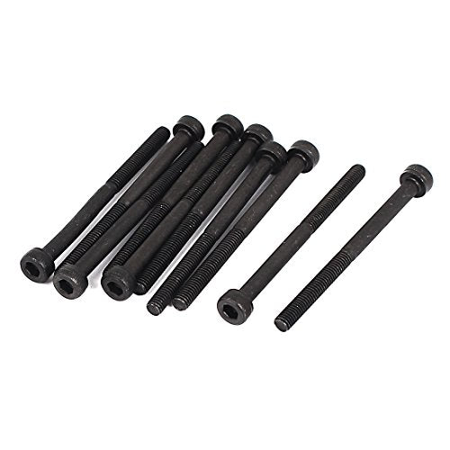 uxcell M3x40mm 12.9 Alloy Steel Hex Socket Screws Partially Threaded Bolt Black 10Pcs - size: M3x40mm