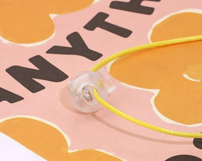Shapenty Clear Plastic Cord Locks Round Single Hole Spring Toggle Stoppers for Drawstring Bags Short Shoelace, 18x15mm