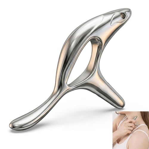 Trigger Point Massage Tool,Stainless Steel Muscle Scraper Tool,Gua Sha,Fascia Blaster for Body Pain Relief,Items Thumb Saver Acupressure Tool,Fascia Release Tools for Full Body Pain Relief