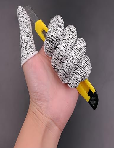 Reusable Large Finger Cots, 20 Pcs | Anti-Cutting, Anti-Slip, Finger Tips Protector, For Kitchen Food Cutting, Sewing, Sculpture & Gardening
