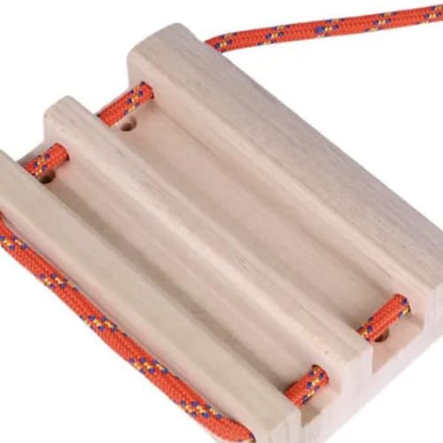 2PCS Portable Hangboard Rock Climbing Training Board, Wooden Fingerboard with Rope for Grip Strength, Wrist and Forearm Training at Home or Gym
