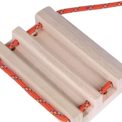 2PCS Portable Hangboard Rock Climbing Training Board, Wooden Fingerboard with Rope for Grip Strength, Wrist and Forearm Training at Home or Gym