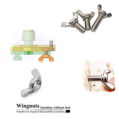 20 PCS 3/8-16 Inch Wingnuts, Quality Carbon Steel Wing Nuts Zinc Plated Fasteners Parts Butterfly Nut, Hand Twist Tighten Hardware Nuts Butterfly Wing-Nut 3/8-16” Assorted Kit - size: 3/8"-16 - Carbon Steel - 20 Pcs